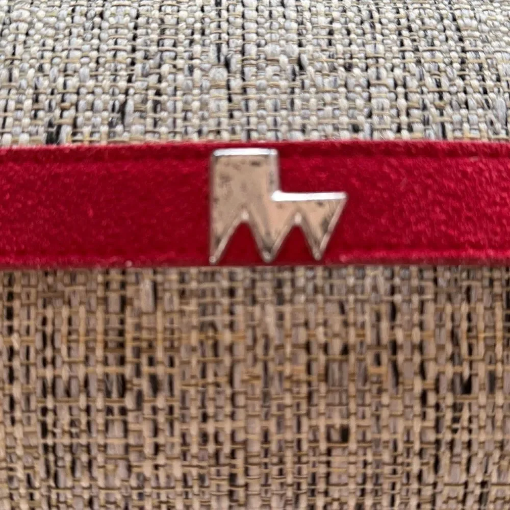 VINTAGE red suede Roper belt